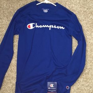 Extra small long sleeve blue Champion shirt